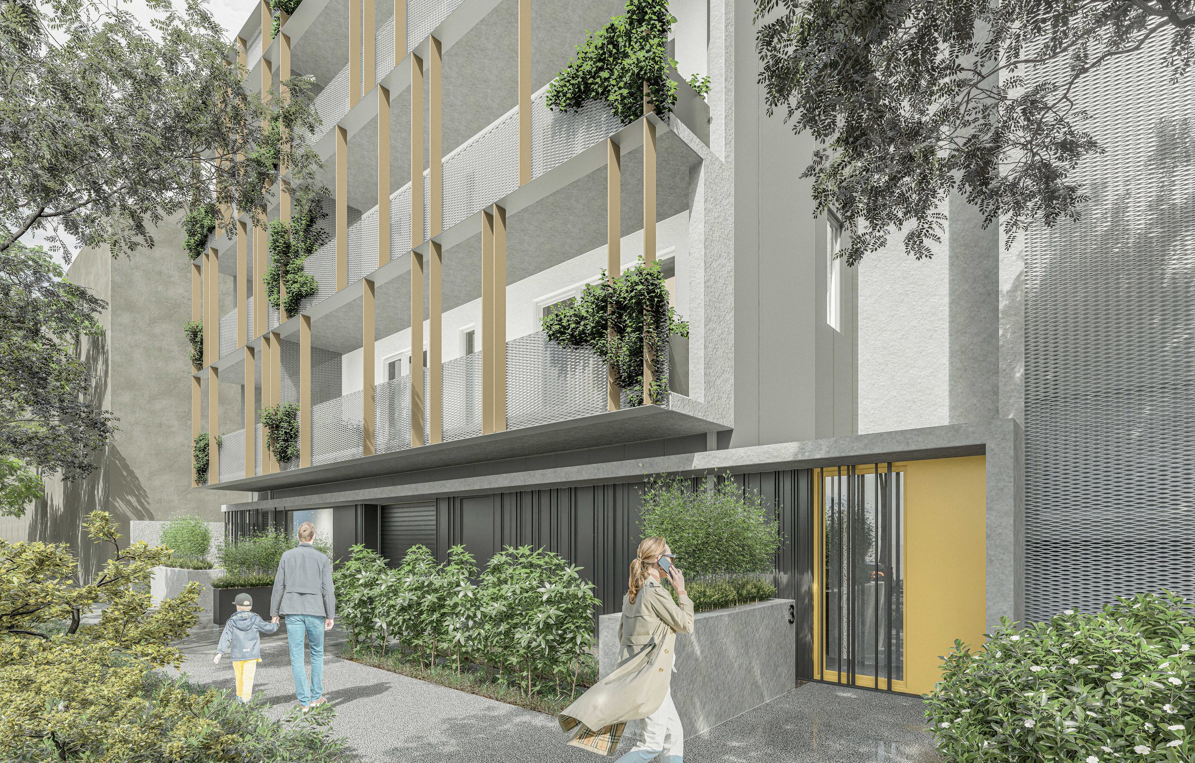 A D3 Clubhouse építészeti látványterve